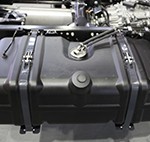 rotationally moulded plastic fuel tank