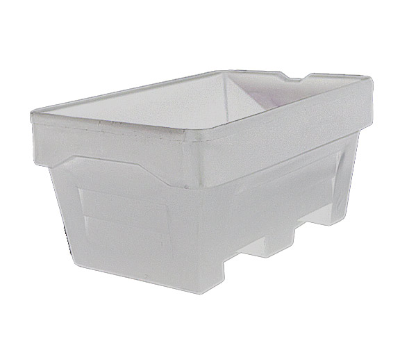 White mortar tub on a white background